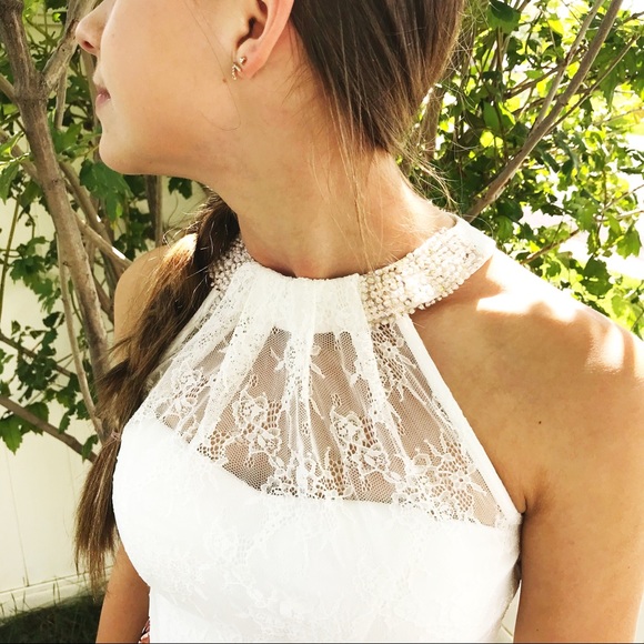 Speechless lace-contrast floral skirt 2 pc dress - Picture 2 of 5